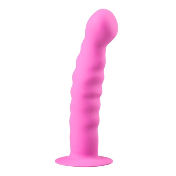 Πρωκτικό Dildo Με Βεντούζα Easytoys Silicone Suction Cup 14cm Pink