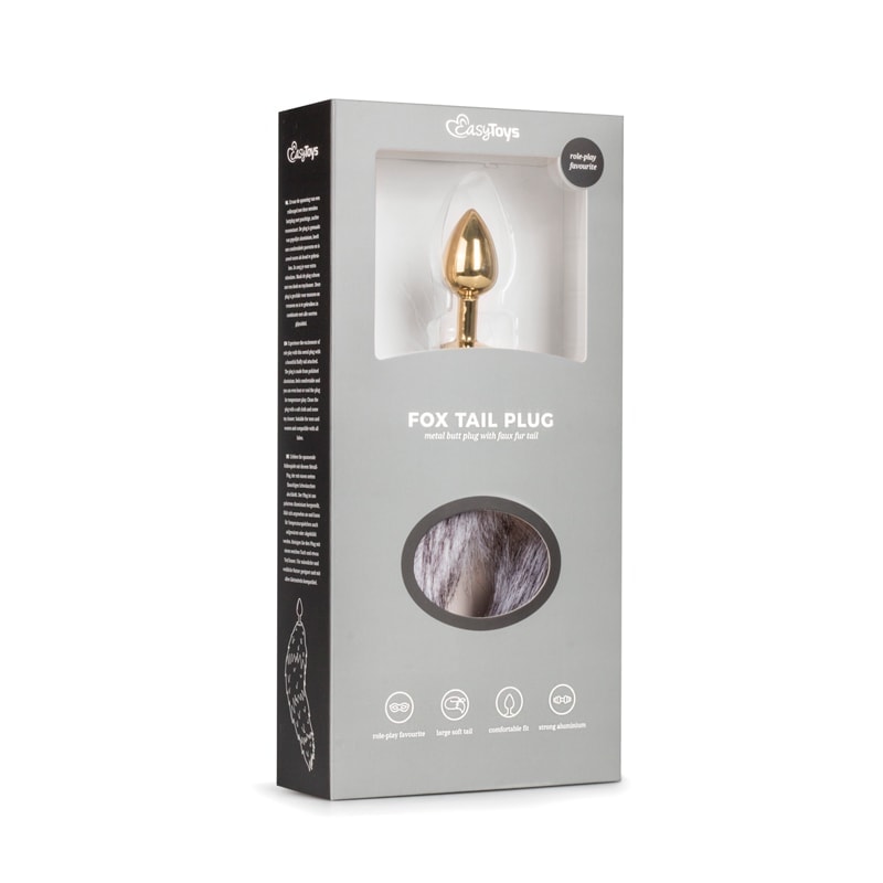 Easytoys – Anal Collection Butt Plug Fox Tail Easytoys No. 5 Gray Non-Vibrating butt plugs