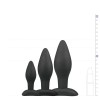 Easytoys – Anal Collection Πρωκτικές Σφήνες Σιλικόνης Σετ Easytoys Μαύρο Σφήνες χωρίς δόνηση