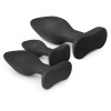Easytoys – Anal Collection Πρωκτικές Σφήνες Σιλικόνης Σετ Easytoys Μαύρο Σφήνες χωρίς δόνηση