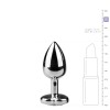 Easytoys – Anal Collection Πρωκτική Σφήνα Με Κόσμημα Καρδιά Easytoys No. 2 Ασημί Σφήνες χωρίς δόνηση