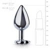 Easytoys – Anal Collection Πρωκτική Σφήνα Με Κόσμημα Καρδιά Easytoys No. 7 Ασημί Σφήνες χωρίς δόνηση