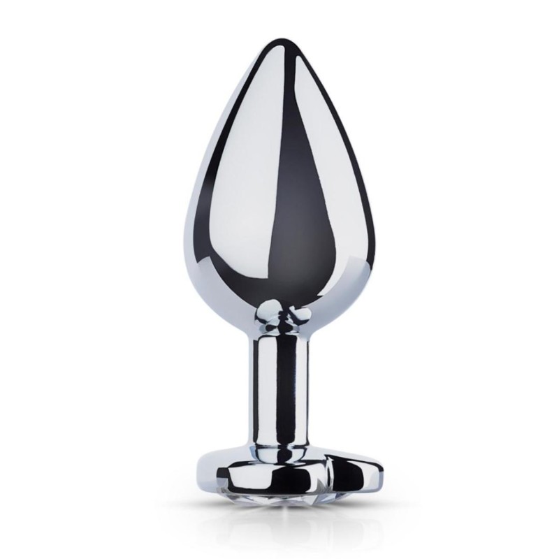 Easytoys – Anal Collection Πρωκτική Σφήνα Με Κόσμημα Καρδιά Easytoys No. 7 Ασημί Σφήνες χωρίς δόνηση