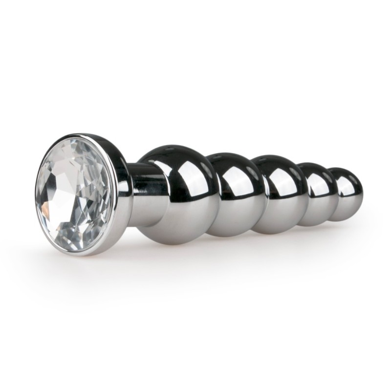 Butt Plug With Jewel Easytoys No. 14 Silver/Clear Easytoys – Anal Collection Butt Plug With Jewel Easytoys No. 14 Silver/Clear Non-Vibrating butt plugs