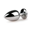 Easytoys – Anal Collection Butt Plug With Jewel Easytoys No. 6 Silver/Clear Non-Vibrating butt plugs