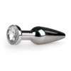 Butt Plug With Jewel Easytoys No. 9 Silver/Clear Easytoys – Anal Collection Butt Plug With Jewel Easytoys No. 9 Silver/Clear Non-Vibrating butt plugs