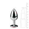 Easytoys – Anal Collection Πρωκτική Σφήνα Με Κόσμημα Easytoys Plug No. 1 Ασημί/Ροζ Σφήνες χωρίς δόνηση