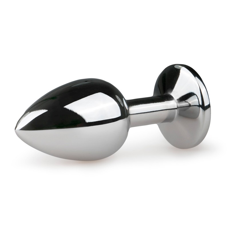 Easytoys – Anal Collection Πρωκτική Σφήνα Με Κόσμημα Easytoys Plug No. 1 Ασημί/Ροζ Σφήνες χωρίς δόνηση