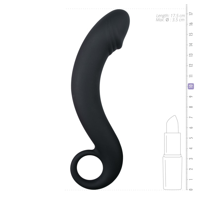 Easytoys – Anal Collection Prostate Dildo Easytoys 17.5cm Black Prostate Stimulators