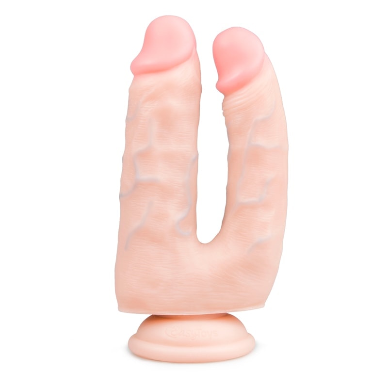 Easytoys – Dildo Collection Διπλό Dildo Easytoys 18cm Μπεζ Διπλά