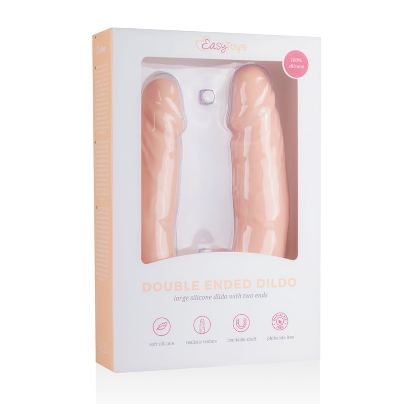 Διπλό Dildo Easytoys Double Ended Skin 40cm Μπεζ Easytoys – Dildo Collection Διπλό Dildo Easytoys Double Ended Skin 40cm Μπεζ Διπλά