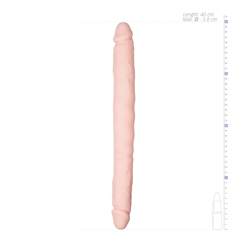 Διπλό Dildo Easytoys Double Ended Skin 40cm Μπεζ Easytoys – Dildo Collection Διπλό Dildo Easytoys Double Ended Skin 40cm Μπεζ Διπλά