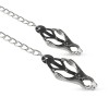 Easytoys – Fetish Collection Σφιγκτήρες Θηλών με Αλυσίδα Japanese Clover Easytoys Ασημί Σφιγκτήρες