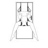 Easytoys – Fetish Collection Κούνια Πόρτας  Easytoys Leg & Bum Support Over The Door Swing Μαύρη Δεσίματα