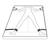Easytoys – Fetish Collection Σετ Δεσίματος Κρεβατιού Under Mattress Easytoys Μαύρο Δεσίματα