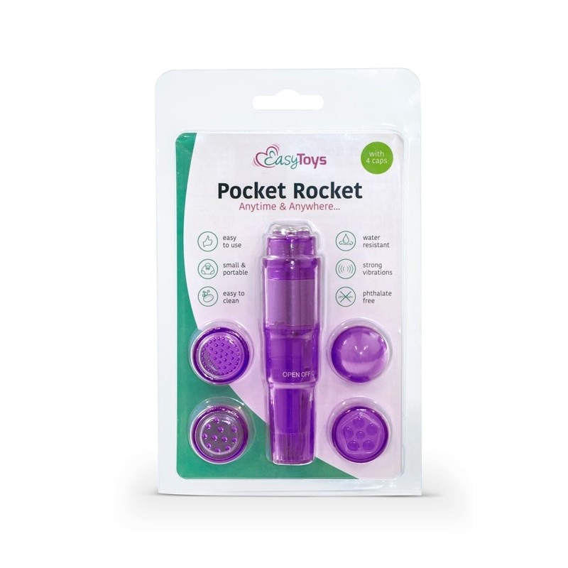 Μίνι Δονητής Easytoys Pocket Rocket Μοβ Easytoys – The Mini Vibe Collection Μίνι Δονητής Easytoys Pocket Rocket Μοβ Μίνι
