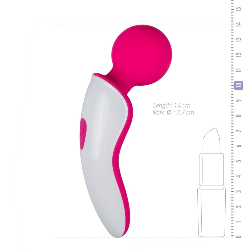 Wand Vibrator Easytoys Mini Massager Pink Easytoys – Τhe Wand Collection Wand Vibrator Easytoys Mini Massager Pink Wand