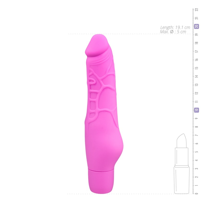 Easytoys – Vibe Collection Ρεαλιστικός Δονητής Easytoys Silicone 19.1cm Ροζ Ρεαλιστικοί