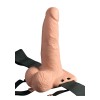 Fetish Fantasy Series Επαναφορτιζόμενο Κούφιο Strap-On με Τηλεχειριστήριο Fetish Fantasy Μπεζ Γυναικεία Strap-On