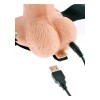 Fetish Fantasy Series Επαναφορτιζόμενο Κούφιο Strap-On με Τηλεχειριστήριο Fetish Fantasy Μπεζ Γυναικεία Strap-On