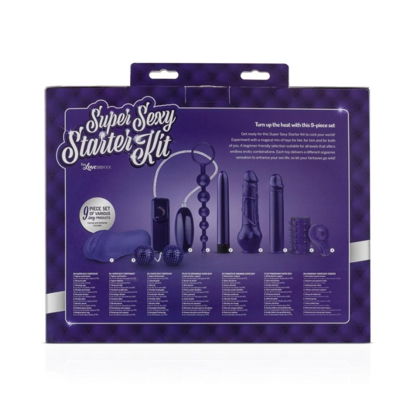 Loveboxxx Erotic Set Loveboxxx Super Sexy Starter Kit Purple Set