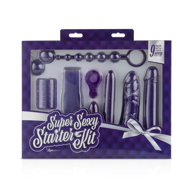 Loveboxxx Erotic Set Loveboxxx Super Sexy Starter Kit Purple Set
