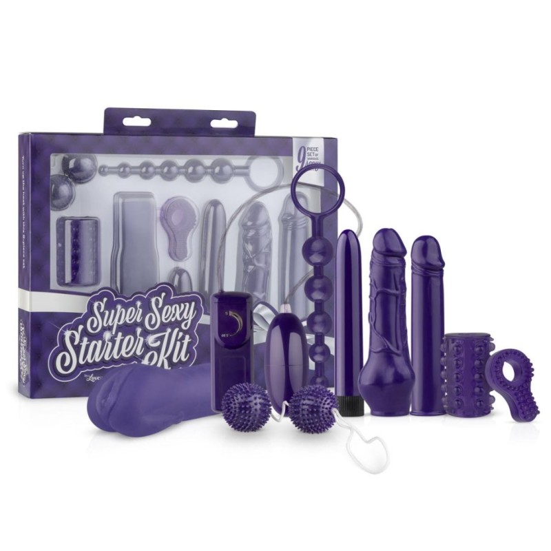 Loveboxxx Erotic Set Loveboxxx Super Sexy Starter Kit Purple Set