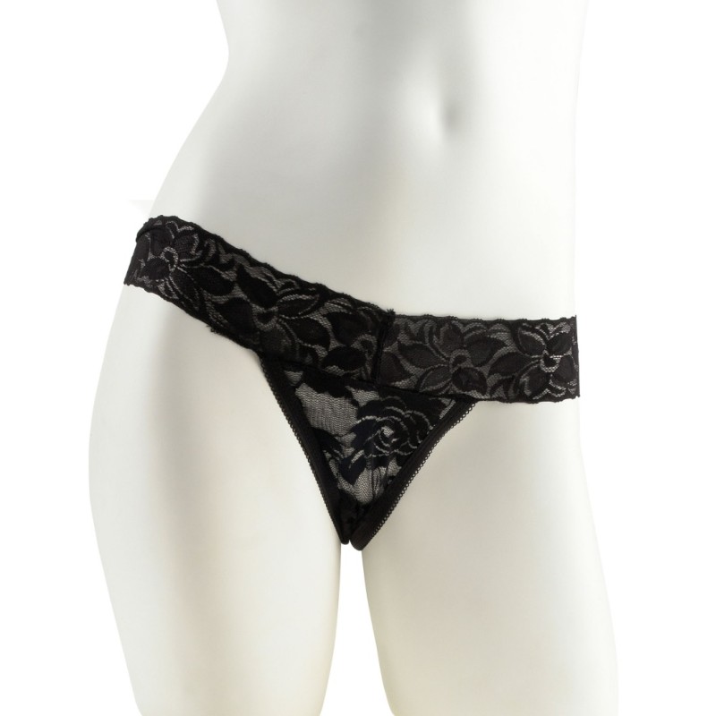 Fetish Fantasy Series Vibrating Panties Pipedream Hanky Spank Me Black Strings