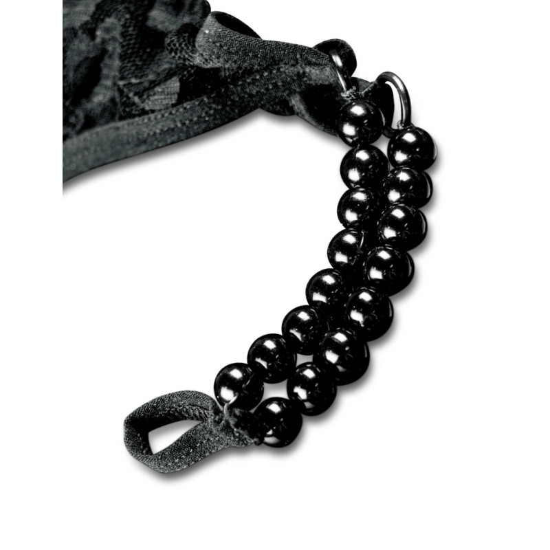 Panty Plug Pipedream Crotchless Pleasure Pearls Black Pipedream Panty Plug Pipedream Crotchless Pleasure Pearls Black Non-Vibrating butt plugs