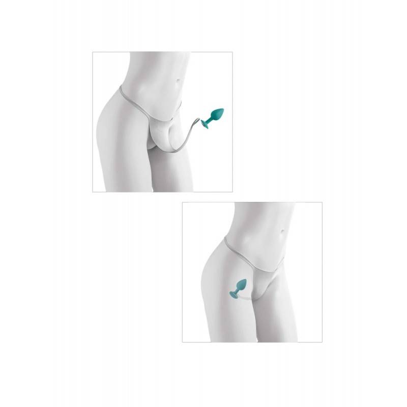 Panty Plug Pipedream Crotchless Secret Gem White Pipedream Panty Plug Pipedream Crotchless Secret Gem White Non-Vibrating butt plugs