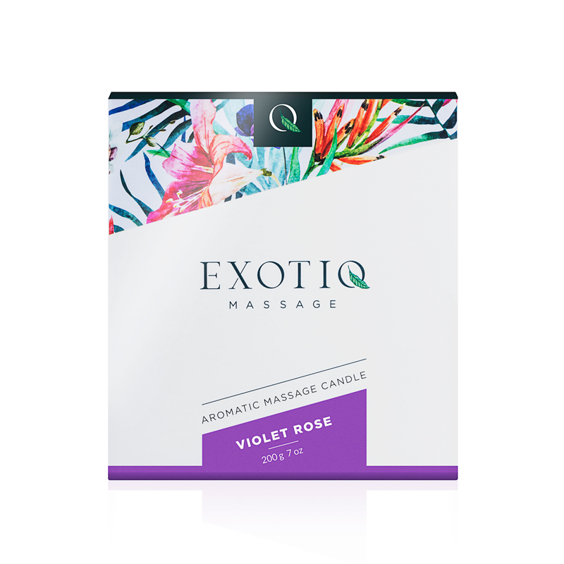 Exotiq Κερί Μασάζ Exotiq Violet Rose Έλαια & Κεριά Μασάζ