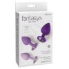 Fantasy For Her Butt Plug Set Her Little Gems Trainer Set Purple Non-Vibrating butt plugs