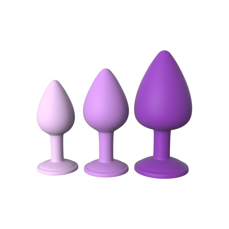Fantasy For Her Butt Plug Set Her Little Gems Trainer Set Purple Non-Vibrating butt plugs