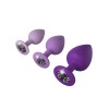 Fantasy For Her Butt Plug Set Her Little Gems Trainer Set Purple Non-Vibrating butt plugs