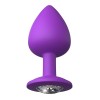 Fantasy For Her Butt Plug With Jewel Her Little Gem Large Purple Non-Vibrating butt plugs
