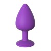 Fantasy For Her Butt Plug With Jewel Her Little Gem Large Purple Non-Vibrating butt plugs