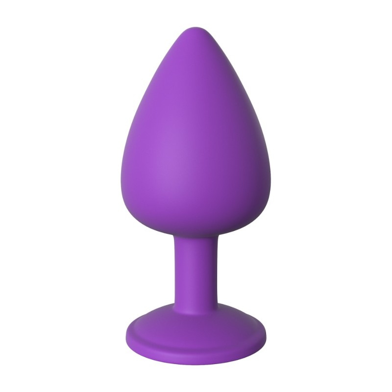 Fantasy For Her Butt Plug With Jewel Her Little Gem Large Purple Non-Vibrating butt plugs