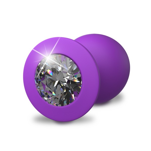 Butt Plug With Jewel Her Little Gem Large Purple Butt Plug With Jewel Her Little Gem Large Purple