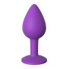 Fantasy For Her Butt Plug With Jewel Her Little Gem Small Purple Non-Vibrating butt plugs