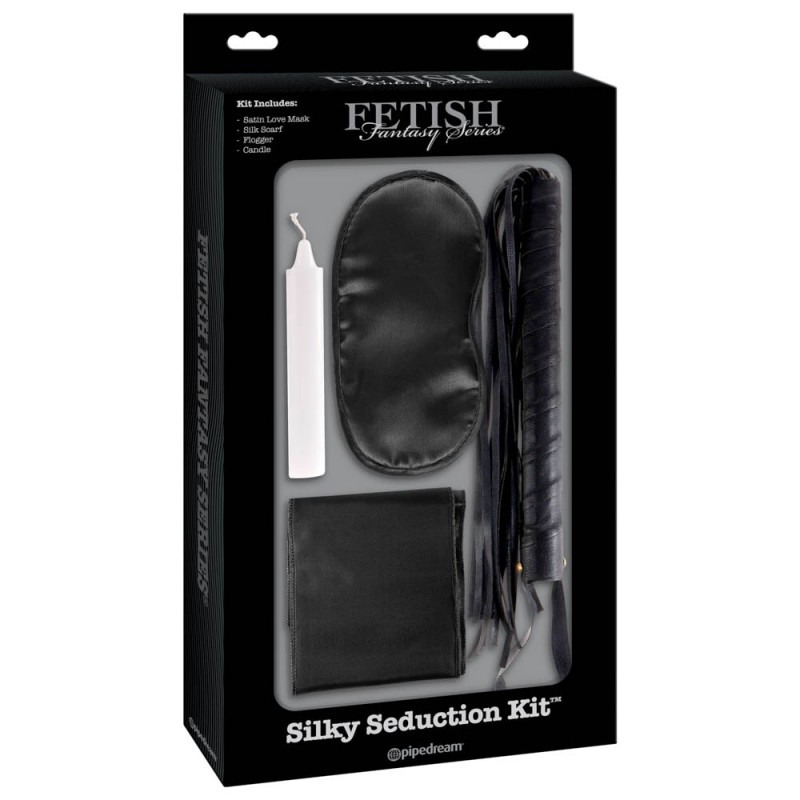 Fetish Fantasy Series Bondage Set Silky Seduction Kit Fetish Fantasy Series Black BDSM Kits