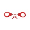 Designer Metal Handcuffs Fetish Fantasy Series Red Fetish Fantasy Series Designer Metal Handcuffs Fetish Fantasy Series Red Metal handcuffs