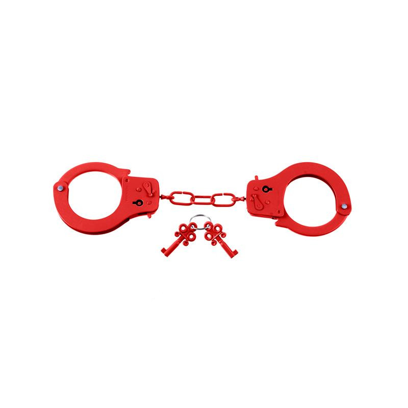Designer Metal Handcuffs Fetish Fantasy Series Red Fetish Fantasy Series Designer Metal Handcuffs Fetish Fantasy Series Red Metal handcuffs
