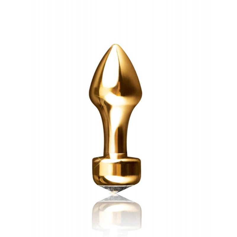 Fetish Fantasy Series Πρωκτική Σφήνα Με Κόσμημα Gold Mini Luv Plug Χρυσαφί Σφήνες για αρχάριους