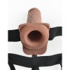 Rechargeable Hollow Strap-On Fetish Fantasy Tan Fetish Fantasy Series Rechargeable Hollow Strap-On Fetish Fantasy Tan Womens Strap-On