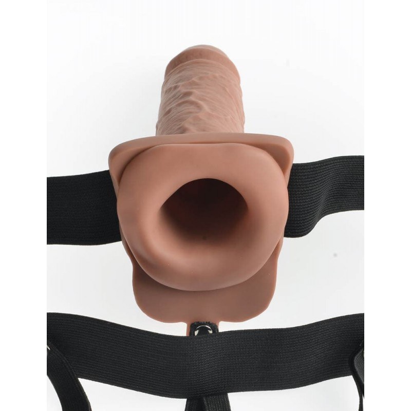 Rechargeable Hollow Strap-On Fetish Fantasy Tan Fetish Fantasy Series Rechargeable Hollow Strap-On Fetish Fantasy Tan Womens Strap-On