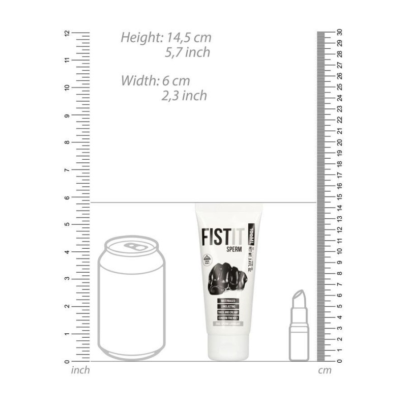 FISTIT Λιπαντικό Νερού Σε Μορφή Σπέρματος Fist-It Sperm 100ml Πρωκτικά