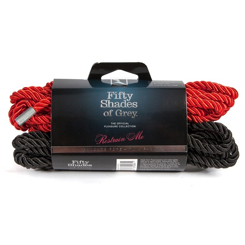 Σετ Σχοινιά Twin Pack 50 Shades Of Grey Restrain Me Fifty Shades of Grey Σετ Σχοινιά Twin Pack 50 Shades Of Grey Restrain Me Δεσίματα