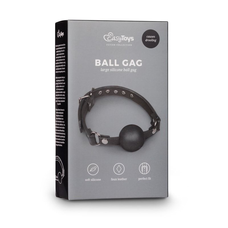 Easytoys – Fetish Collection Ball Gag With Large Ball Easytoys Black Ball Gags