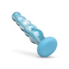 Gildo Γυάλινο Dildo Gildo Ocean Flow 17cm Μπλε Γυάλινα