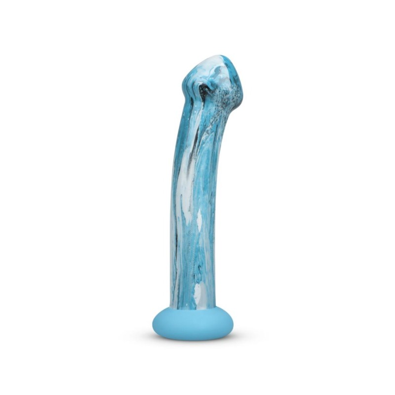 Glass Dildo Gildo Ocean Ripple 17.4cm Blue Gildo Glass Dildo Gildo Ocean Ripple 17.4cm Blue Glass